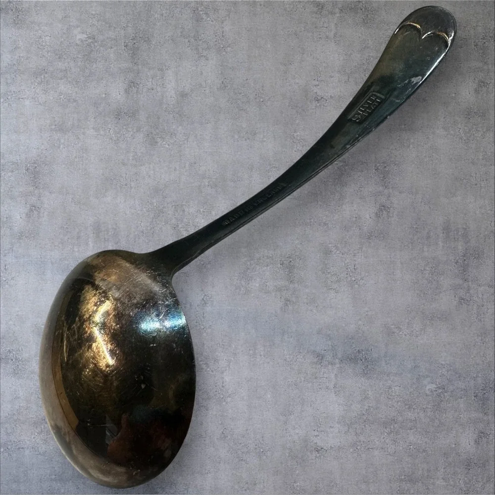 Vintage Sauce Ladle, Small -‎ Silver Plate, Made in England